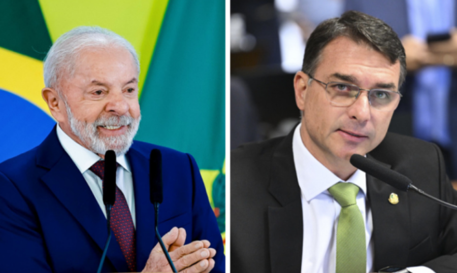 Datafolha aponta rejeição de 46% para Flávio Bolsonaro e 45% para Lula