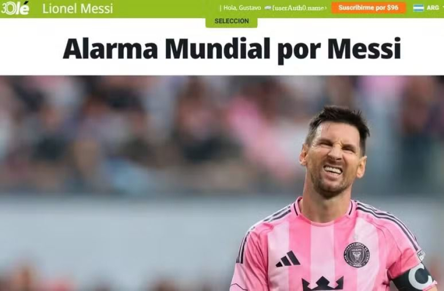 Messi vai passar por exames após deixar jogo do Inter Miami com dores 