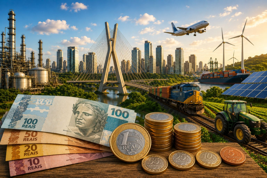 IBGE aponta crescimento de 1,1% da economia brasileira no 1º trimestre de 2026