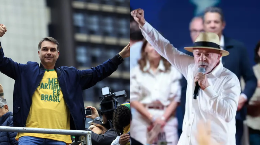 Quaest: Flávio tem 52% de rejeição e Lula 47%