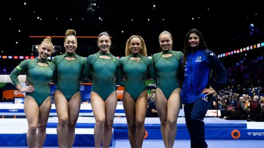 Brasil fica em 5º lugar na final por equipes do Mundial de Ginástica