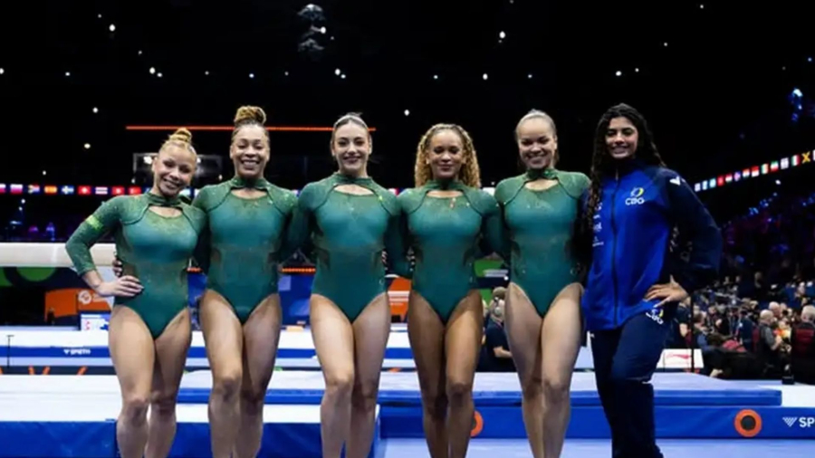 Brasil fica em 5º lugar na final por equipes do Mundial de Ginástica