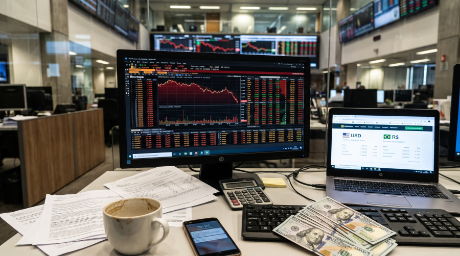 Dólar fecha a R$ 5,44 e registra maior alta semanal desde 2008