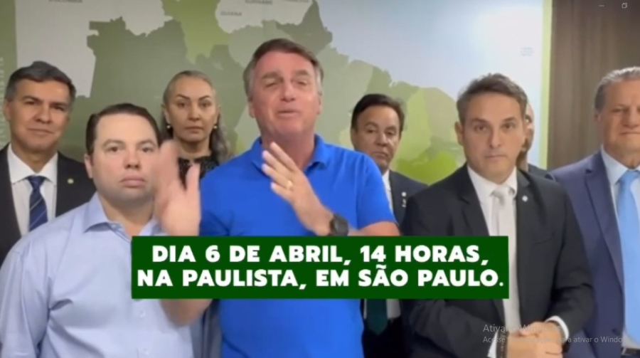 Bolsonaro anuncia manifestação na avenida Paulista dia 6 de abril