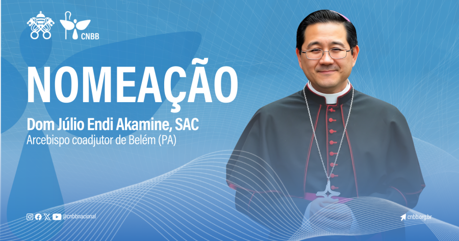 Dom Julio Endi Akamine é transferido para a Arquidiocese de Belém como Arcebispo Coadjutor