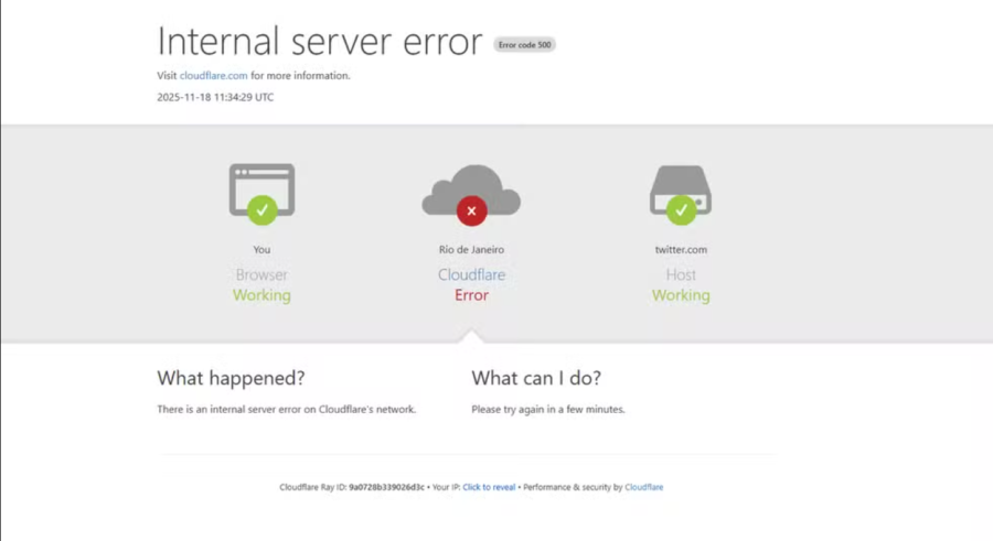 Pane em provedor causa instabilidade em X, ChatGPT e Canva