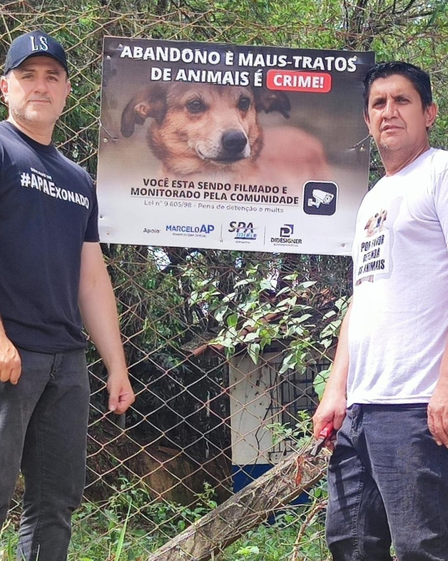Campanha “Todos Contra o Abandono” instala placas de conscientização em Votorantim