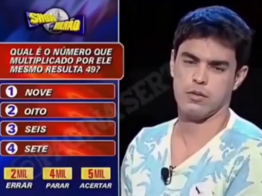 Vídeo de Zezé errando no 'Show do Milhão' é resgatado pela web