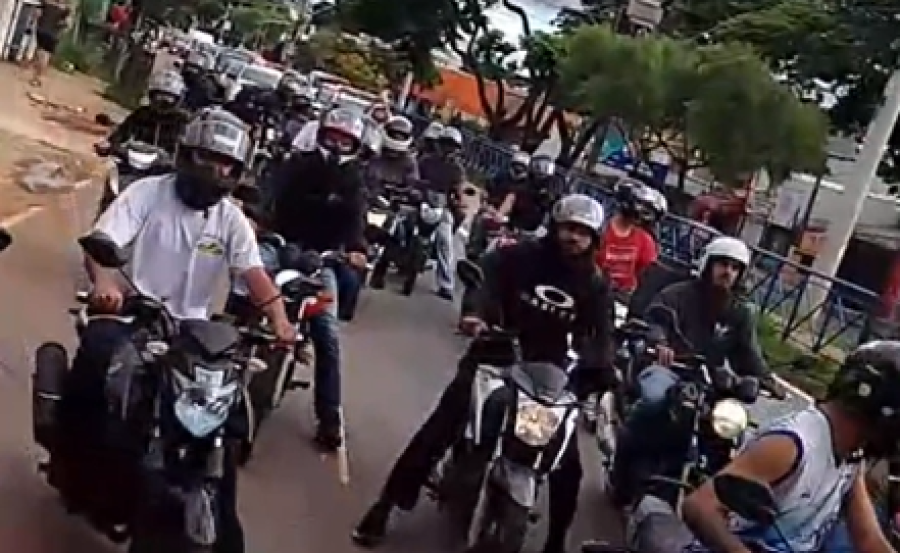 Motociclistas protestam em Sorocaba contra proibição de motos nas faixas do BRT