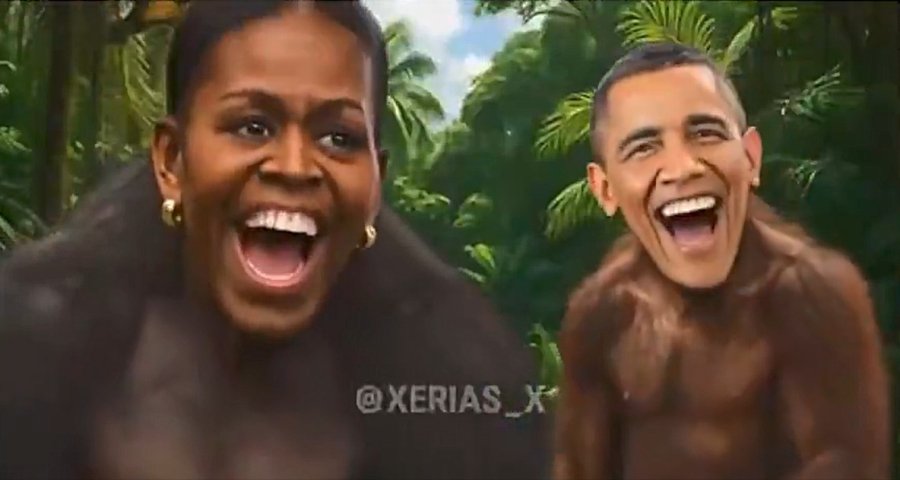 Trump gera revolta ao postar vídeo de Obama e Michelle como macacos; VEJA
