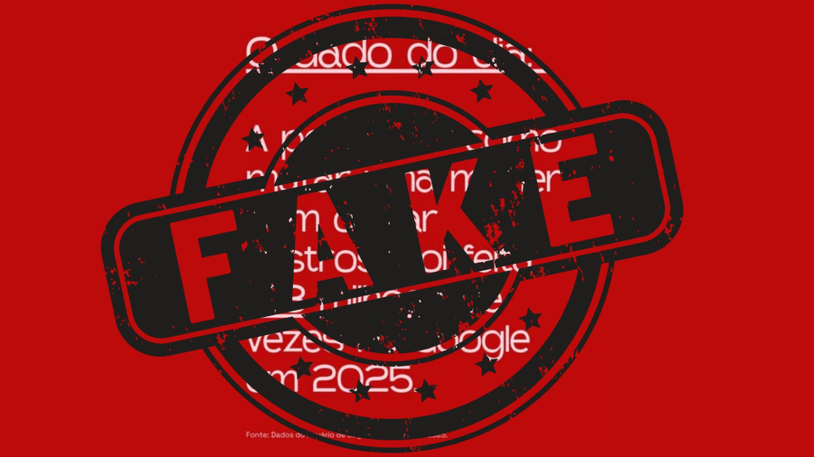 É falso que busca por “como matar uma mulher sem deixar rastros” tenha sido feita 163 milhões de vezes no Google em 2025