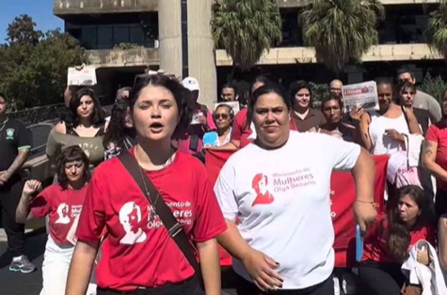 Movimento de Mulheres Olga Benário realiza protesto em Sorocaba e denuncia ataques de vereadores