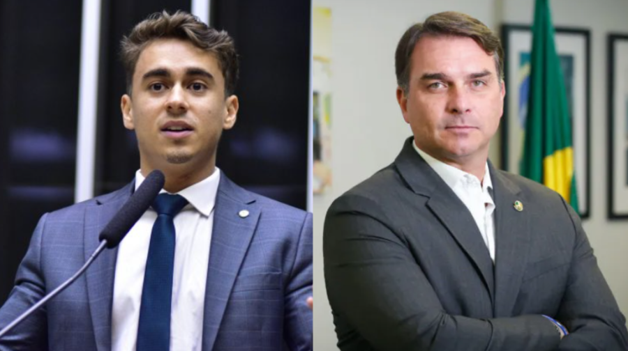 Nikolas Ferreira declara apoio a Flávio Bolsonaro após atrito e afirma: 