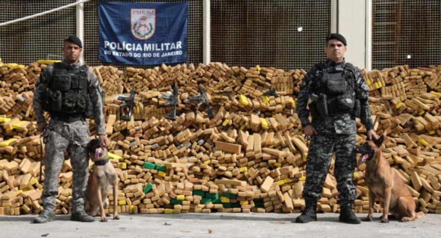Cão Hulk encontra quase 50 toneladas de maconha no RJ