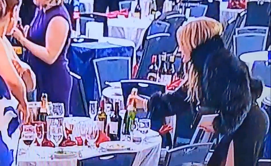 Convidada pegando garrafa de bebida em tiroteio viraliza