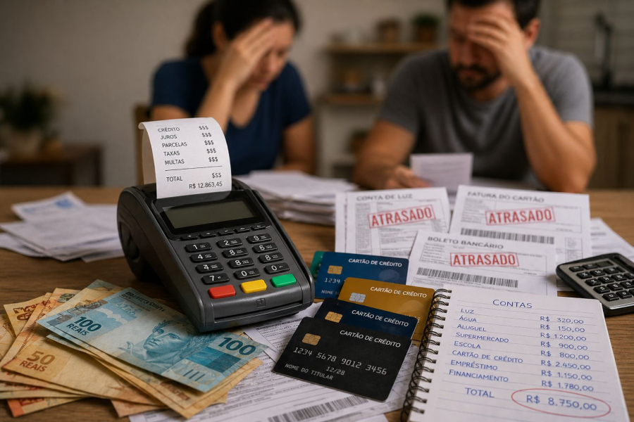 Endividamento das famílias bate recorde e chega a quase 50%, aponta BC