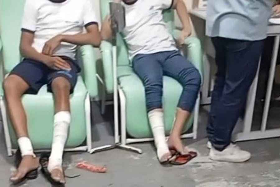 Bomba caseira explode em escola de Belford Roxo e deixa feridos
