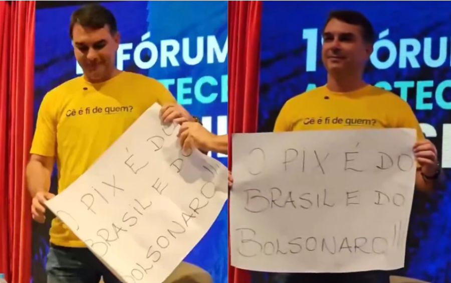 Flávio afirma que Pix é do Bolsonaro
