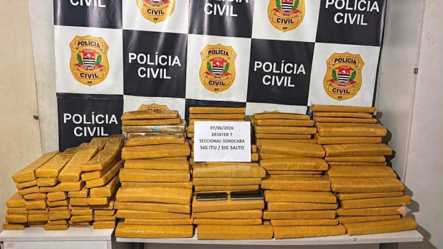 Homem é preso com mais de 300 tijolos de maconha na Castello Branco