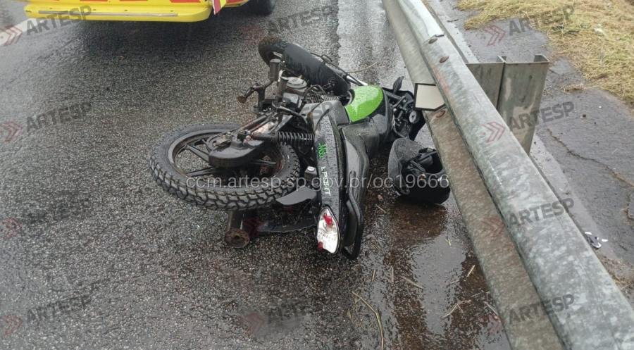 Motociclista morre em acidente durante chuva na rodovia Castelinho