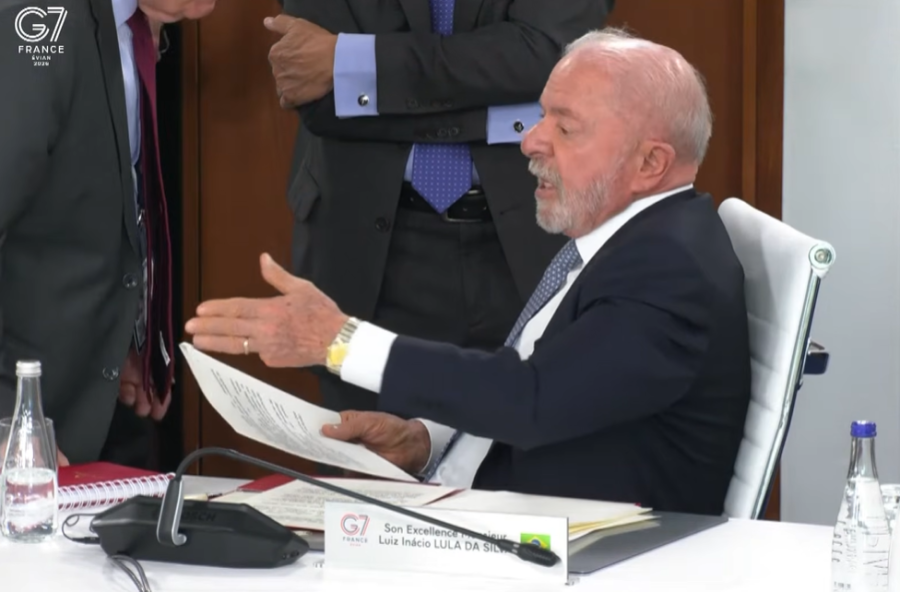 Lula reclama de chegada antecipada em reunião do G7; Veja vídeo