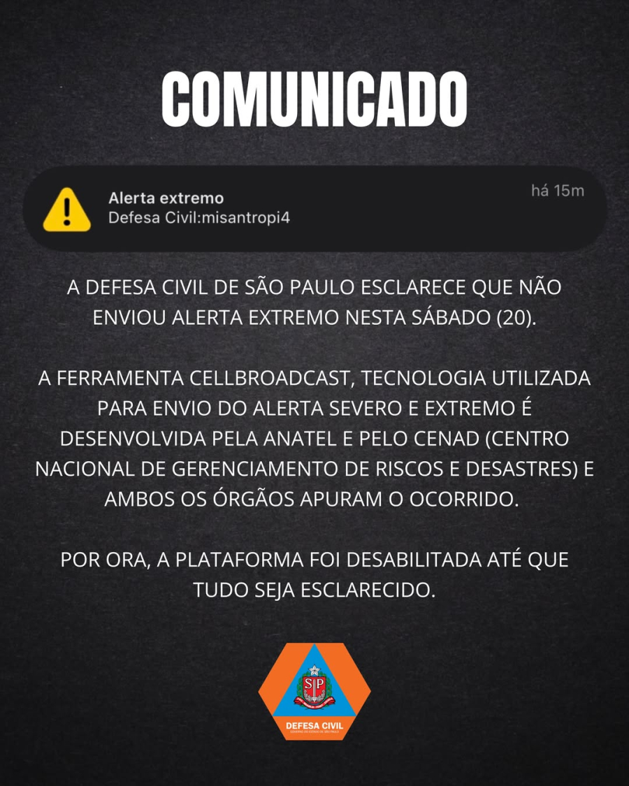 PF vai investigar alerta falso da Defesa Civil após invasão hacker