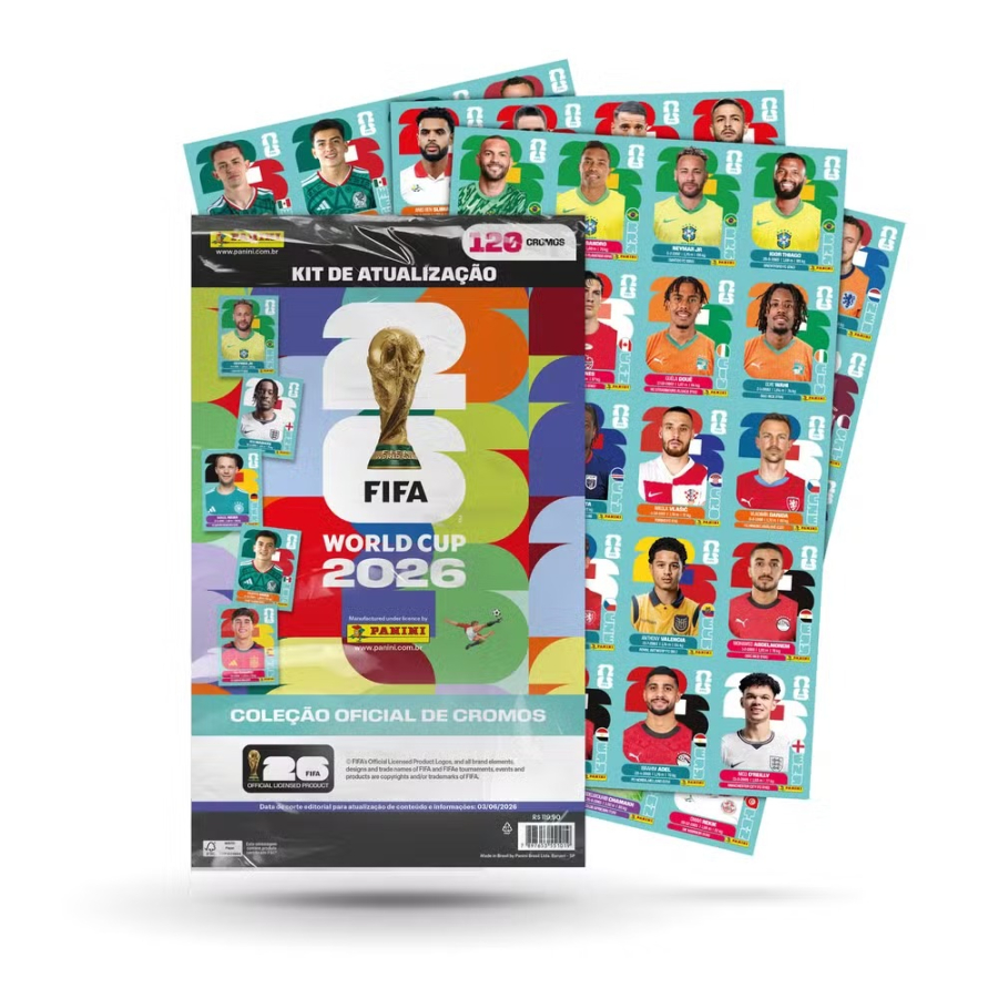 Álbum da Copa ganha 120 novas figurinhas